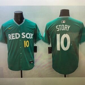 😆Trevor Story Jersey Green Stitched😚